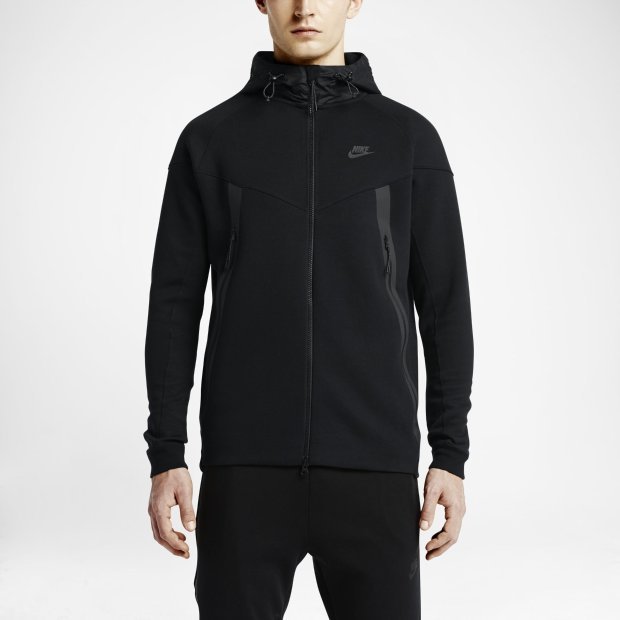 NIKE TECH FLEECE WR-SUPER 連帽外套642959-012 黑BONDED WINDRUNNER