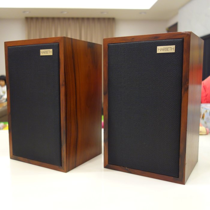 中古 Harbeth BBC LS3/5a 紅木 Rosewood 版 書架喇叭