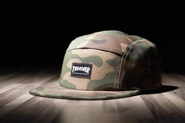 【THRASHER】Thrasher 5 Panel Hat五片帽(迷彩)