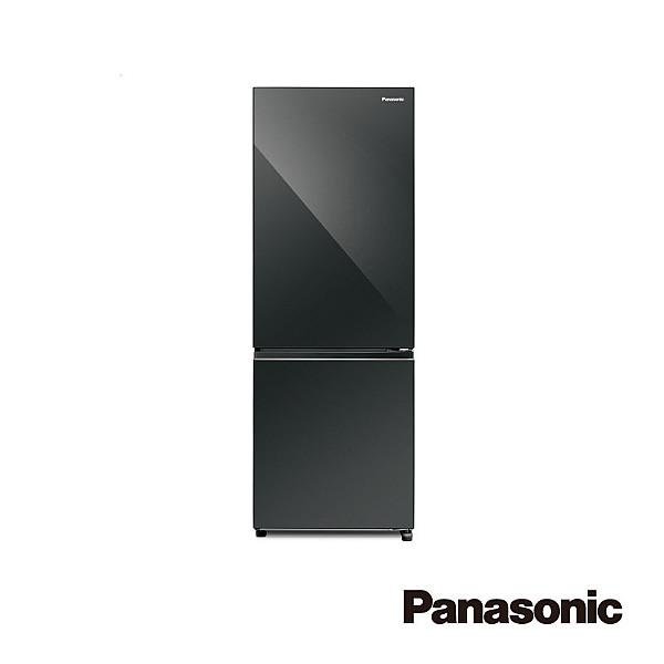 +新家電館+【Panasonic國際牌 NR-B331VG-X1】輕奢品味玻璃鏡面雙門電冰箱325公升鏡面鑽石黑 安心購買 實體店面 20年老店