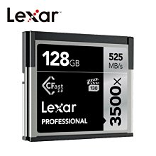 【Lexar®Professional 3500x CFast™ 2.0】128G 高速記憶卡