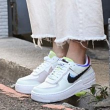 【代購】Nike Air Force 1 Shadow SE 蘋果綠 解構 像素 休閒百搭板鞋 CV8480-300女鞋