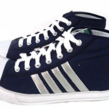 美迪-中國強-ＣＨ88小半筒帆布鞋-50周年紀念款~台灣製~藍銀
