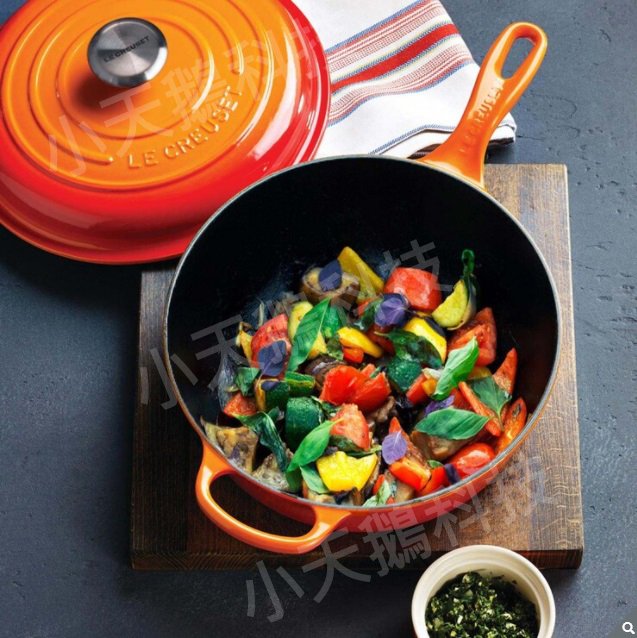 【現貨王】Le Creuset 單耳單柄圓鐵深煎鍋 紅色鑄鐵鍋 26cm 法國 costco好市多 平底鍋 琺瑯 現貨