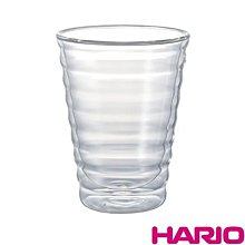 【TDTC 咖啡館】日本 HARIO  VCG-15 雲朵杯 / 雙層曲線耐熱玻璃杯 (450ml)