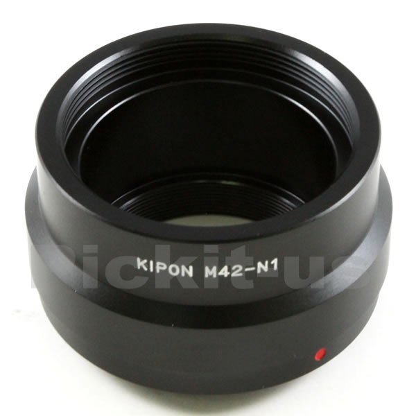 KIPON 有擋版檔板 M42 Zeiss Pentax鏡頭轉尼康NIKON1 Nikon 1 ONE N1相機身轉接環