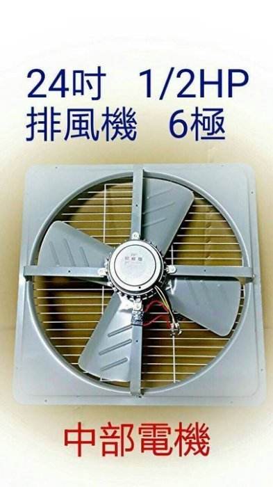 工廠直營」低噪音24吋1/2HP 工業用排風機吸排扇通風機抽風機電風扇吸排 