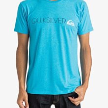 南◇2021 7月 Quiksilver Transit 短TEE 短T 深灰 LOGO 衝浪 短T 藍色