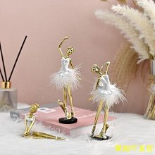 跳芭蕾舞女孩人物擺件 樹脂工藝品 家居裝飾品 北歐現代簡約 生日禮物