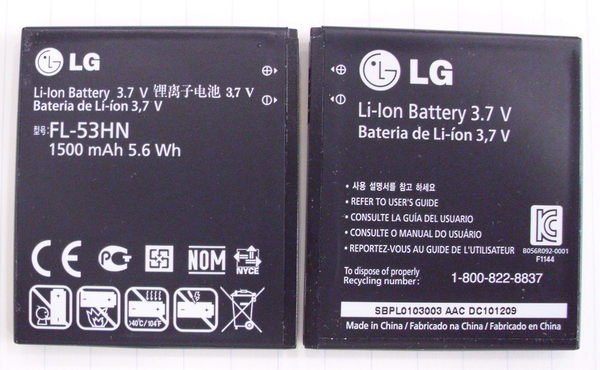 LG 原廠電池(FL-53HN 容量1500mAh) 適用 Optimus 2X P990 P-990 Optimus 3D P920
