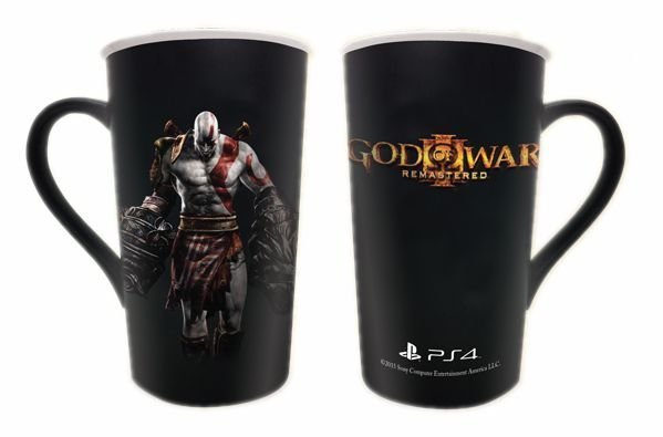 [裘比屋]特-PS4 戰神3 強化版 God of War III Remastered 特典~馬克杯(高約14cm)