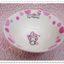 小花花日本精品♥ Hello Kitty 美樂蒂滿滿點點圖好實用陶瓷沙拉碗/飯碗/湯碗