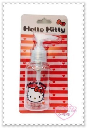 ♥小公主日本精品♥ Hello Kitty 旅行用必備 乳液 化妝水 分裝瓶 75ml 台灣製 白色 33175409