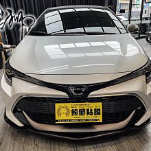 【熊獅貼膜】Toyota Auris 前下巴 後下巴 3M2080 M211 消光木炭金屬灰 變色燈膜 TPU高亮黑