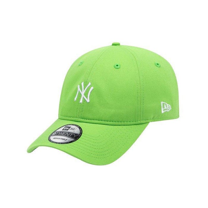 熱款直購#NewEra帽子MLB棒球帽軟頂中標NY洋基隊9TWENTY彎檐帽潮920熒光綠