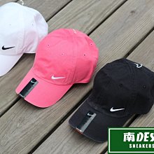 南◇現 NIKE HERITAGE SWOOSH CAP 粉紅 色 黑白色 老帽 復古帽子 371232-664 電繡