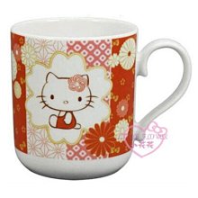 ♥小花花日本精品♥Hello Kitty 日本製陶瓷馬克杯~2