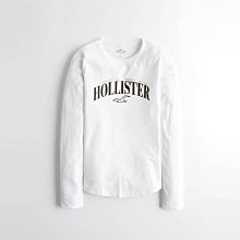 【HOLLISTER Co.】【HCO】HC女款長T黑弧字鷗白 F09220214-07