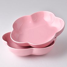 【 LE CREUSET】花型盤(中)2入-亮粉.特價1800元.原價:2580元竹北可面交.可超取