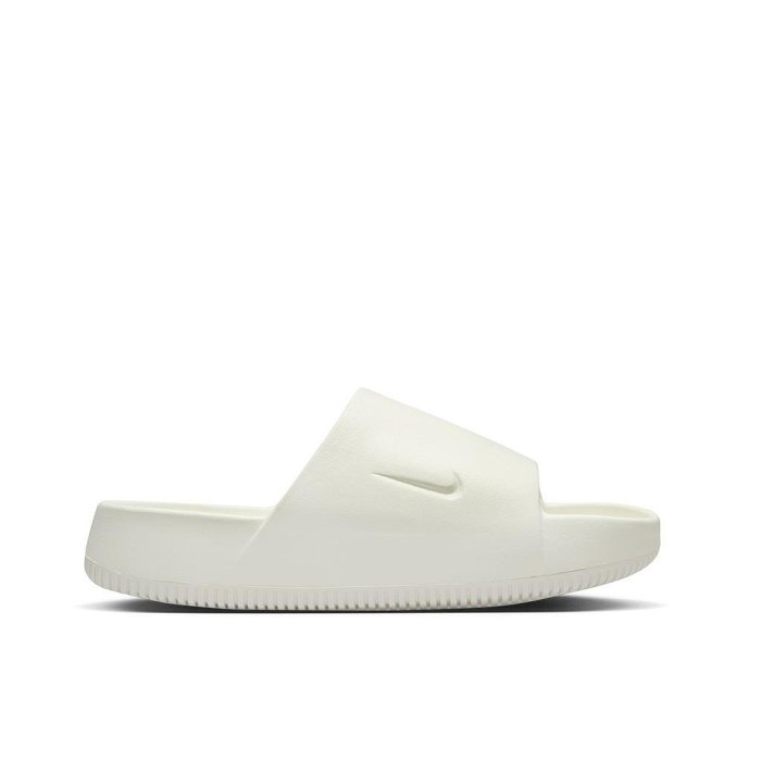 A-KAY0】NIKE 女鞋W CALM SLIDE SAIL SESAME 麵包拖鞋白【DX4816-100