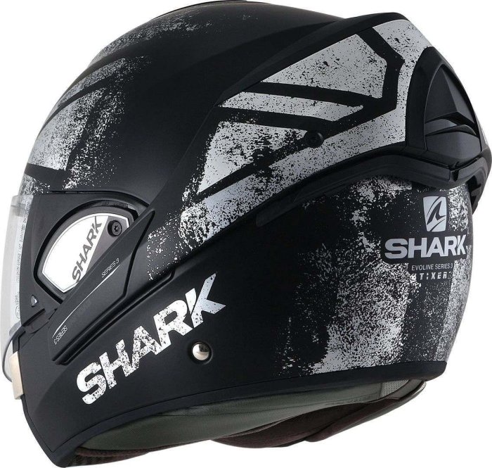 大頭佛の SHARK EVOLINE SERIES 3 TIXER MAT 可掀式安全帽 / 可樂帽