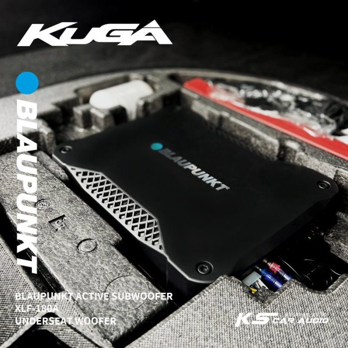 M1L KUGA 實裝車 ALPINE PXE-R500 DSP音效處理器 擴大機 藍點180A薄型重低音 歡迎預約安裝