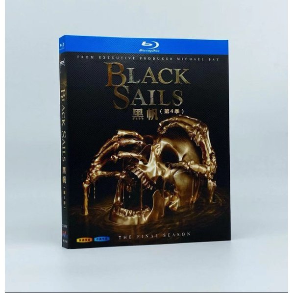 藍光影音~BD藍光 高清歐美電視劇 黑帆 Black Sails 第1-4季 BD藍光碟 8碟盒裝 英語發音 中繁字幕