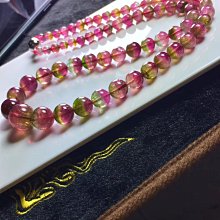 ❤妙玉生花優品購❤西瓜碧璽塔鏈，重65g，最小珠6mm，最大14mm