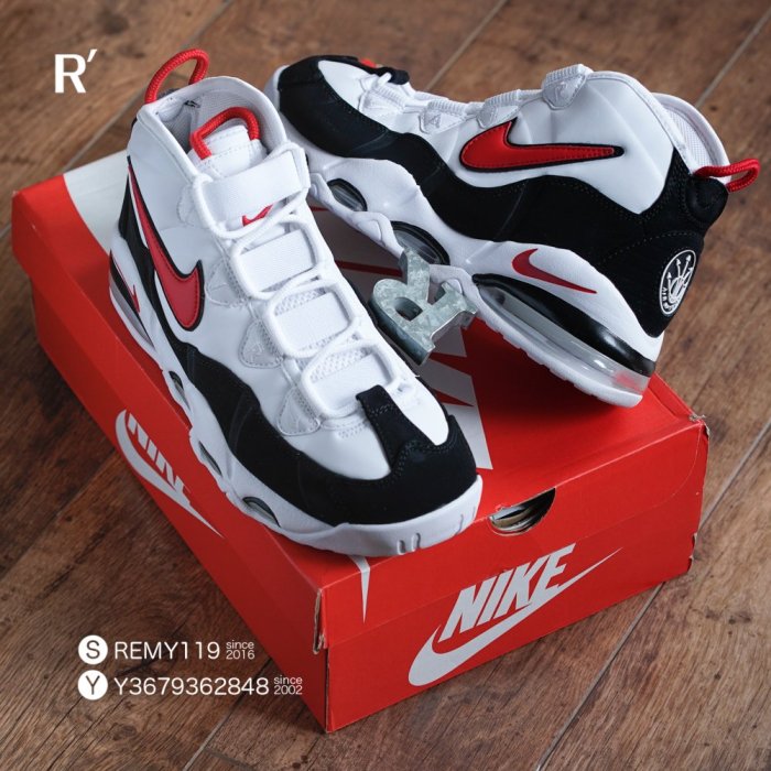 R'代購Nike Air Max Uptempo 95 Pippen 羅賓森白黑紅公牛CK0892-101