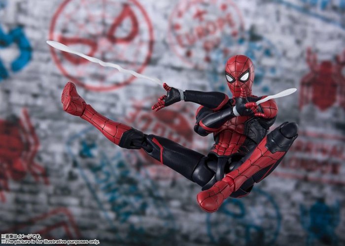 清倉【蜘蛛人】SHF 蜘蛛人2 英雄遠征 Far From Home 漫威升級戰衣 可動 PVC 模型 公仔 禮品