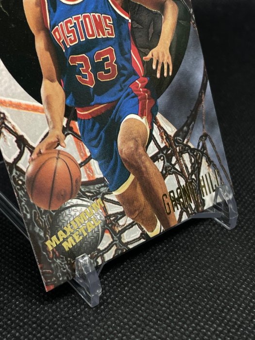 【NBA】高比例經典老特卡！好好先生Grant Hill-95/96 fleer metal金屬切割特卡～超美