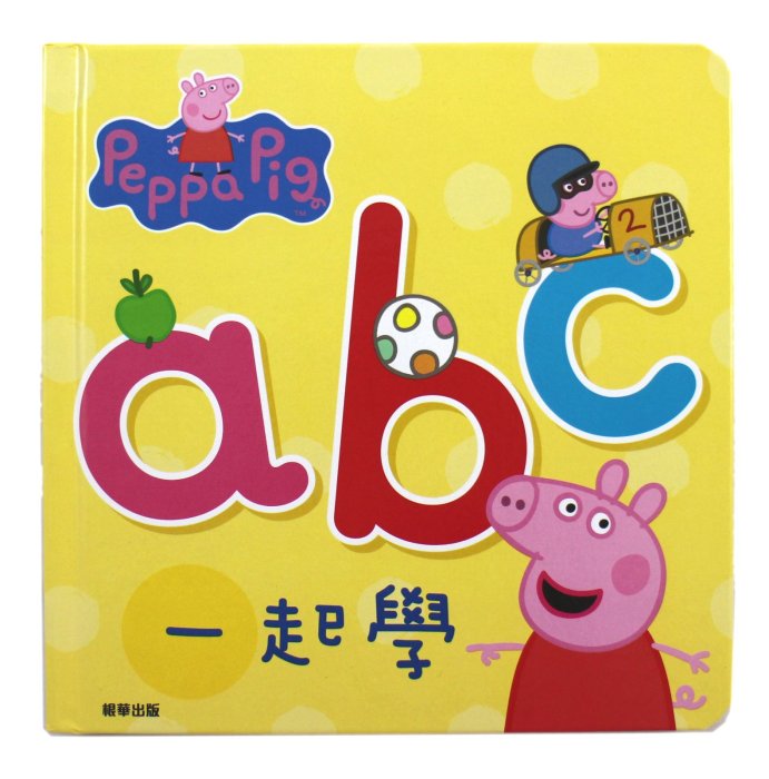 【卡漫迷】 佩佩豬 字母書 ㊣版 ABC 繪本 學英文 字母學習 Peppa Pig 粉紅豬小妹 英文單字 基礎 啟蒙