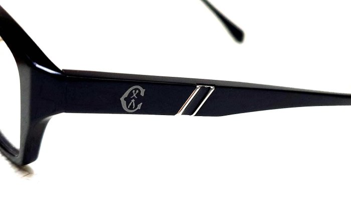 《一元起標無底價》 𝐂𝐇𝐀𝐑𝐑𝐈𝐎𝐋夏利豪 公司貨 黑色鏡框 低調經典 Ｃ字標誌LOGO 光學眼鏡 I14 I15 LV GUCCI