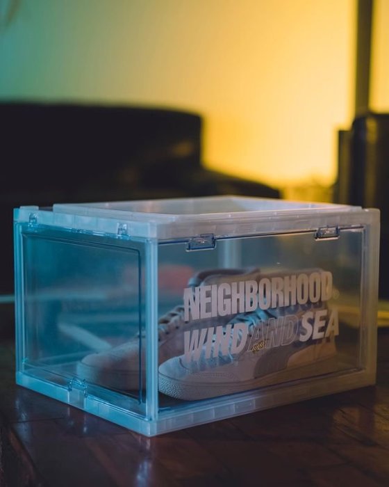 希望商店】NEIGHBORHOOD NHWDS / P-SNEAKER STORAGE 21SS SEA 透明鞋盒