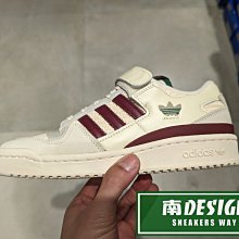 南🔥2023 2月 ADIDAS OG FORUM 84 LOW 低筒 板鞋 魔鬼氈 編織 女款 米 酒紅H03689