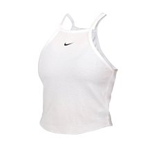 NIKE 女羅紋背心(無袖上衣 休閒 慢跑 小可愛「DV7961-100」≡排汗專家≡