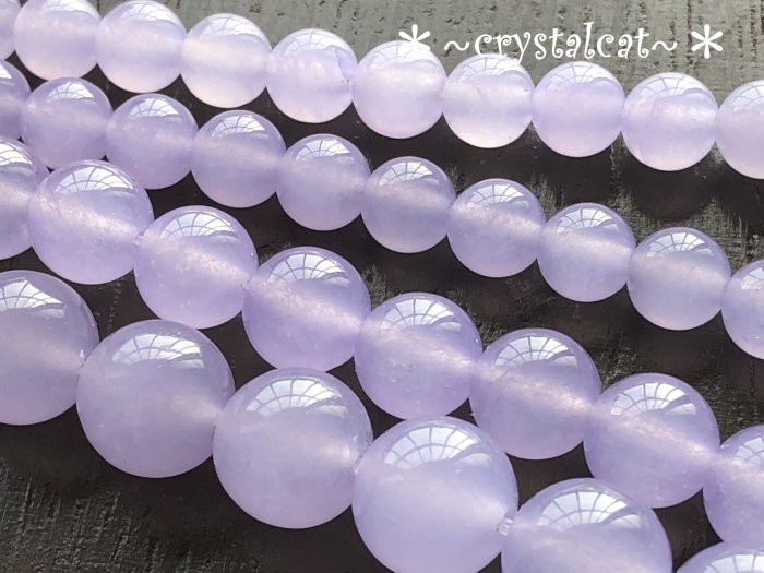 淡紫色玉髓串珠材料，6-6.5mm，單顆