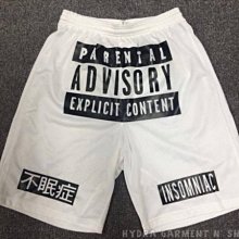 【HYDRA】美國品牌 insomniac 不眠症 explicit content shorts 色情內容 球褲 短褲 網眼 洞洞 S M L XL