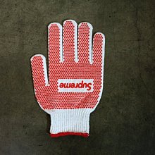 【日貨代購CITY】2018SS Supreme x Grip Work Gloves 工作 手套 白紅 開季商品