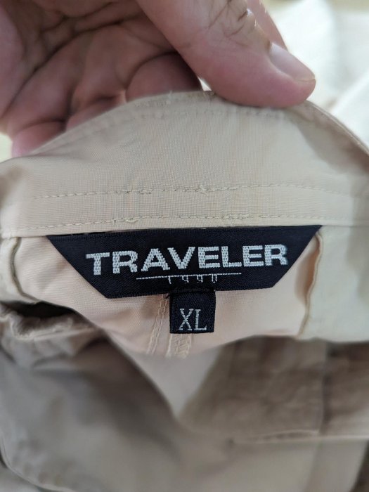 TRAVELER 旅行者卡其短褲 多口袋登山短褲 休閒短褲 XL