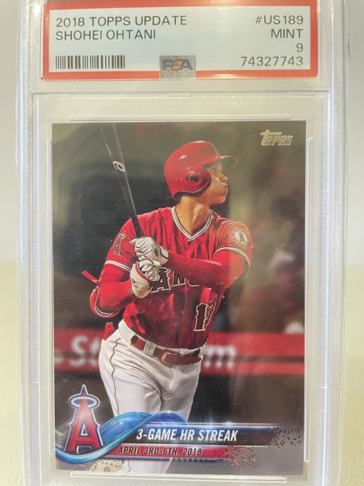 鑑定卡PSA 9 2018 Topps Shohei Ohtani 大谷翔平新人三場三轟特別卡