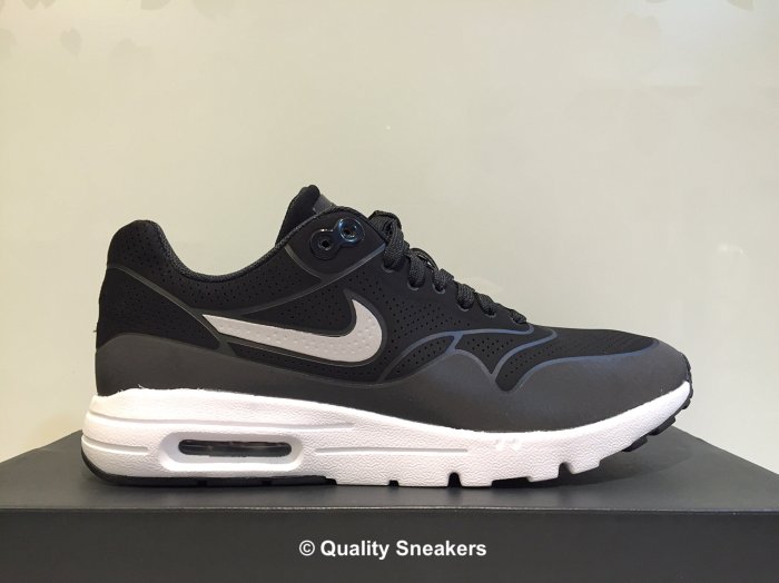 現貨 - Nike Air Max 1 Ultra Moire 黑白 灰 3M 反光 殺人鯨 女段 704995 001