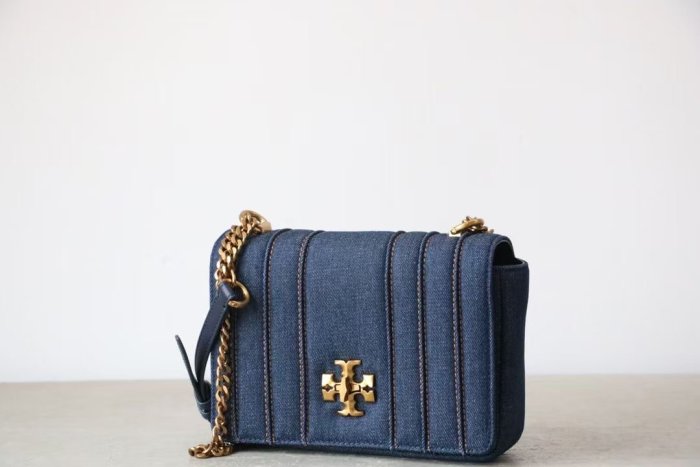 ╭☆包媽子店☆TORY BURCH KIRA  BAG 單寧牛仔單肩鏈條包