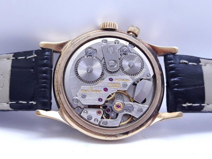 瑞士原裝REVUE梭曼Cricket鬧鈴錶,原裝龍頭,包金手動上鍊男錶,響鈴錶
