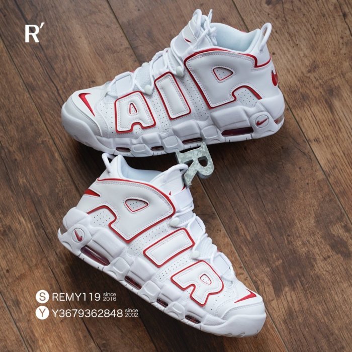 R’代購 2021 Nike Air More Uptempo PIPPEN 96 Renowned Rhythm Red 大AIR 白紅 921948-102