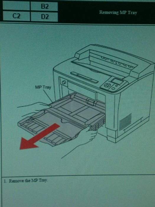 Epson AcuLaser M8000N  Removing MP Tray  [含稅價]