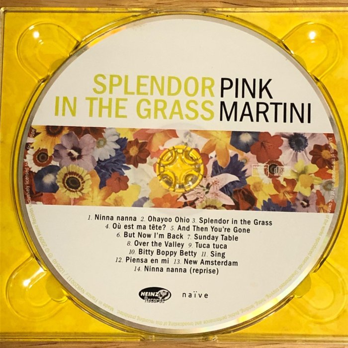 愛樂熊貓2009法紙盒首版(片佳)紅粉馬丁尼Pink Martini花團錦簇Splendor In The Grass