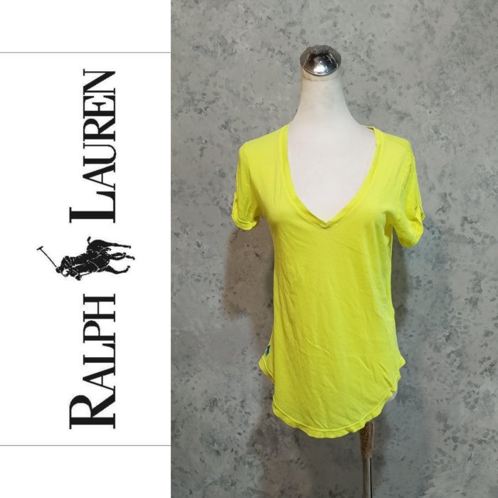 【皮老闆二店】一元起標  5/22晚上結標  二手真品 RALPH LAUREN  上衣 VB505