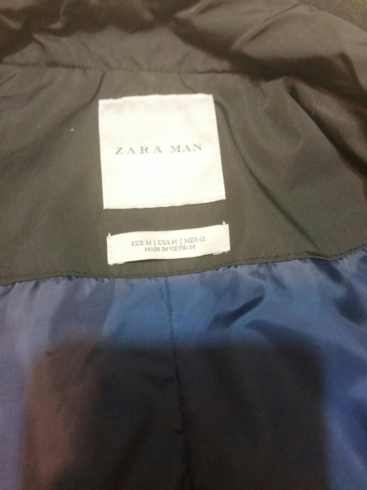 二手 Zara 男長袖黑色外套 M65