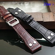 【時間探索】 全新 高級軍錶專用摺疊扣雙釘錶帶 ( 22mm) 適用 IWC.各式錶款 buc